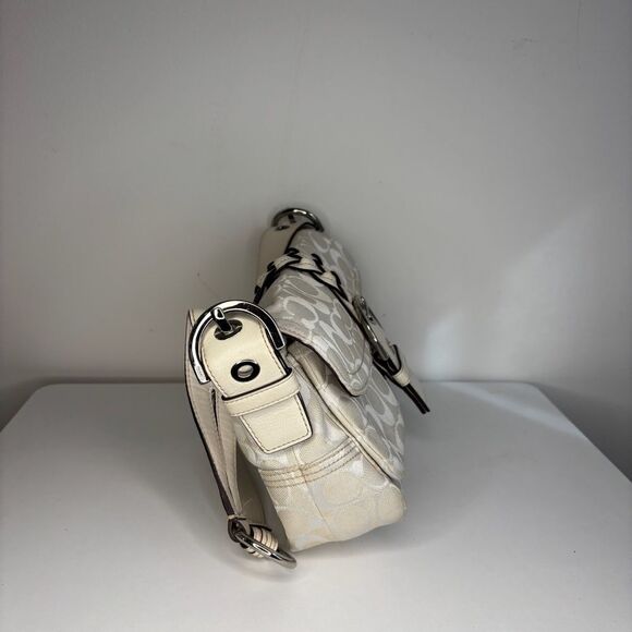 Coach- Off White Braided Purse - Picture 4 of 7